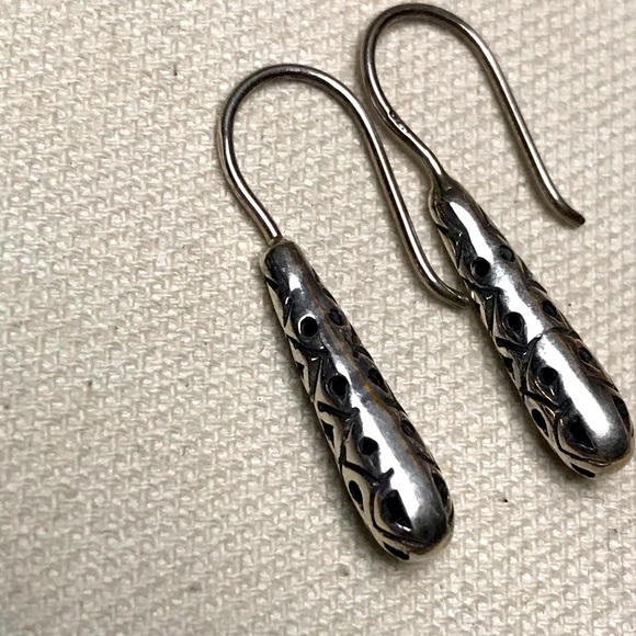 Sterling silver filigree earrings - Picture 2 of 4